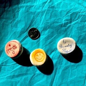 CLAY Worry Stones-Friends/🙂/Beauty